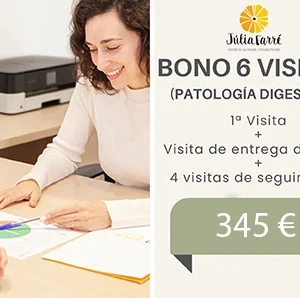 Bono de 6 visitas de nutrición (Patología digestiva)